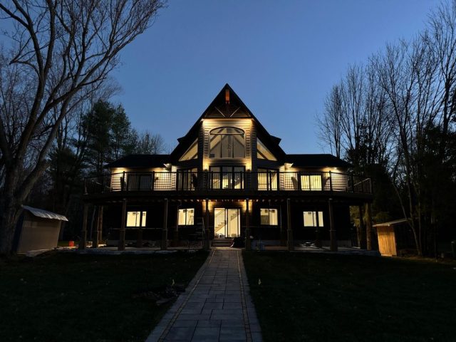 Muskoka — Complete Electrical work of a custom cottage construction project.