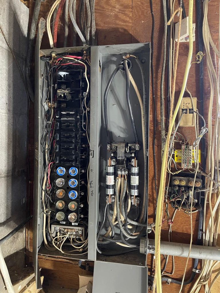 Before Panel Upgrade at Uxbridge